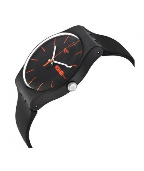 Orologio Swatch uomo solo tempo Dark Rebel SUOB704