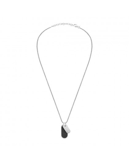 Sector No Limits Collana da uomo in acciaio, smalto e fibra di carbonio SARH01