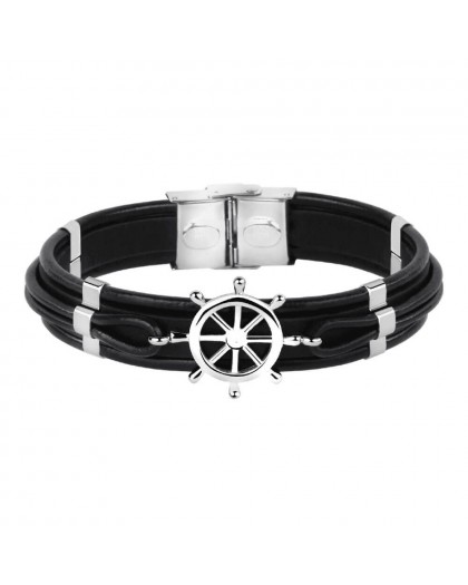 SECTOR Braccialetto intrecciato da Uomo in acciaio inossidabile SZV26