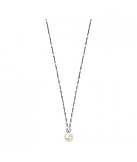 Morellato SANH02 Collana da donna con ciondolo in argento Sterling 925 e perla