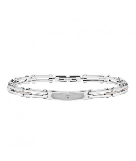 Bracciale da uomo Maserati collezione Prestige in acciaio JM417AKV03