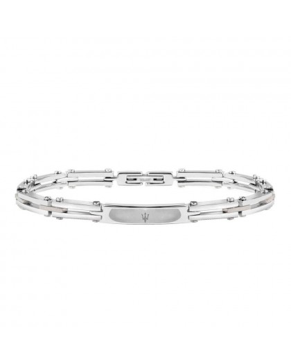 Bracciale da uomo Maserati collezione Prestige in acciaio JM417AKV03