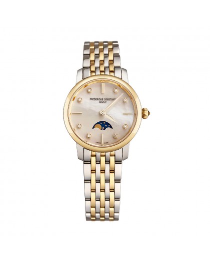 Frederique Constant Orologio Slimline Ladies Moonphase FC-206MPWD1S3B