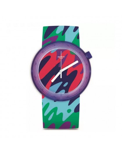 Orologio multicolor Swatch donna Popthusiasm PNP101