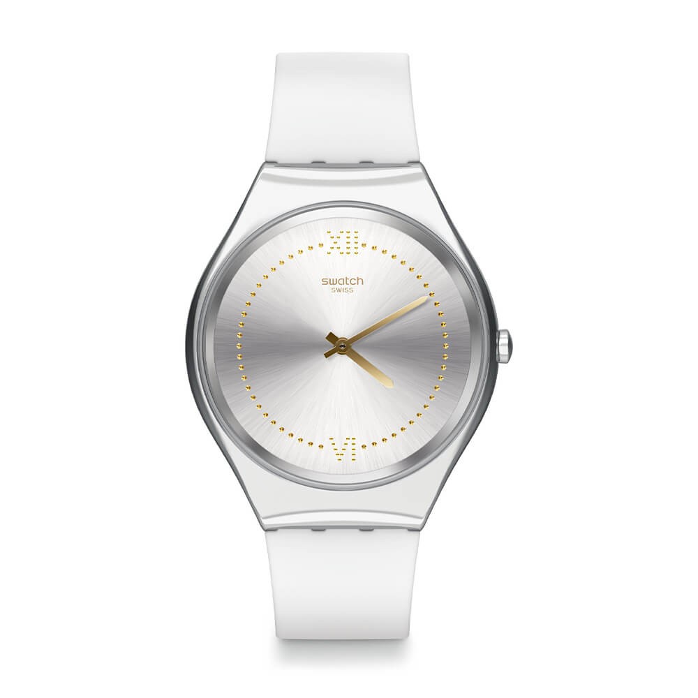 Sonew Orologio Da Donna Al Quarzo Con Cinturino In Pelle PU – Quadrante Bianco, Design Farfalla, Elegante E Semplice