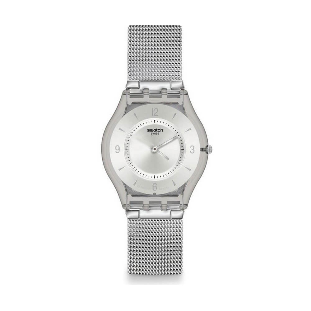 Orologio Swatch unisex acciaio Skins Metal Knit SFM118M