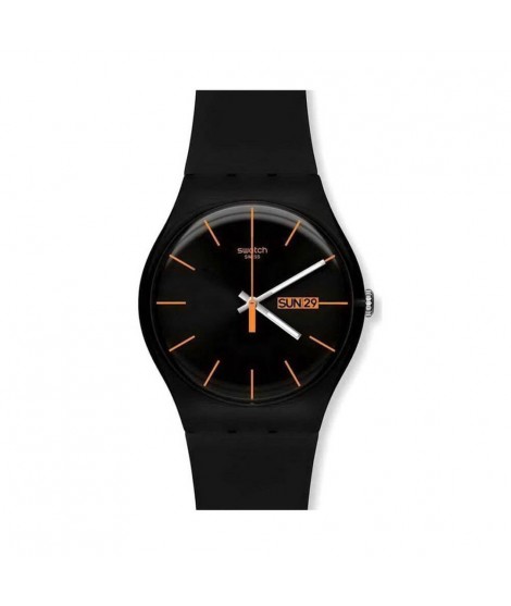 Orologio Swatch uomo solo tempo Dark Rebel SUOB704