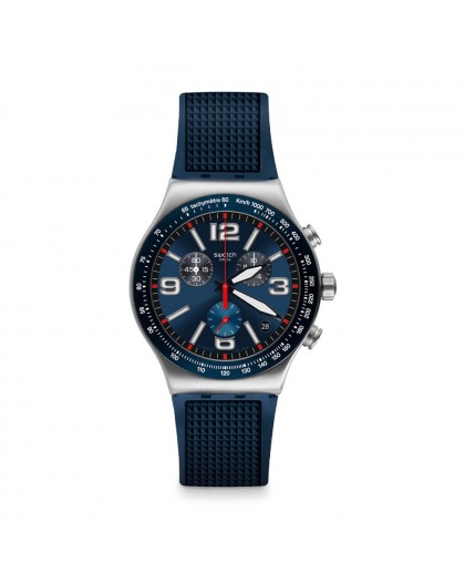 Cronografo uomo Blu Grid Swatch YVS454