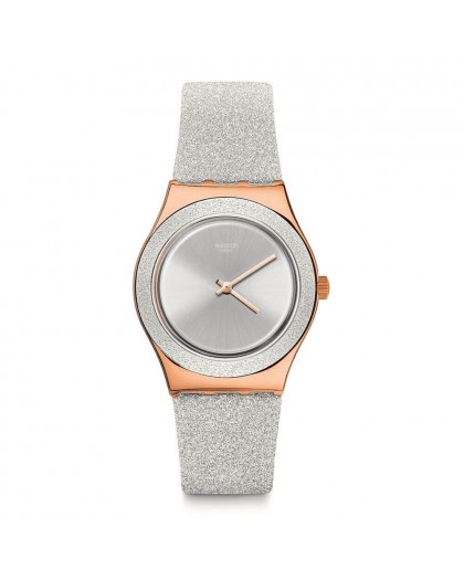 Swatch grey sparkle holiday collection YLG145 orologio donna