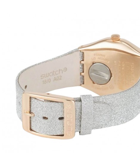 Swatch grey sparkle holiday collection YLG145 orologio donna