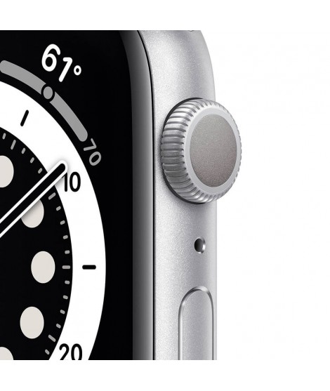 Watch Apple Watch Series 6 GPS 44mm Silver Aluminium Case with Sport Band - White EU