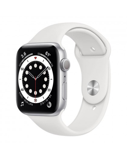 Watch Apple Watch Series 6 GPS 44mm Silver Aluminium Case with Sport Band - White EU