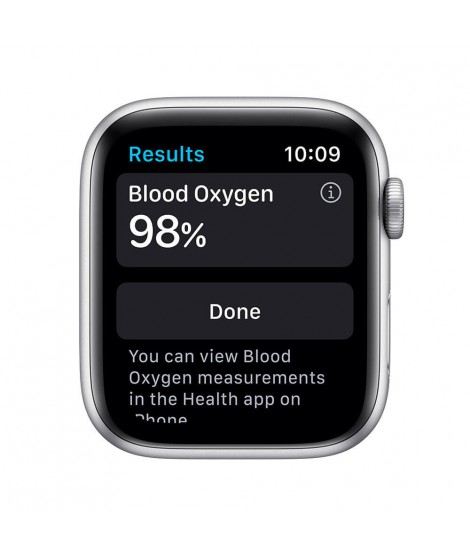 Watch Apple Watch Series 6 GPS 44mm Silver Aluminium Case with Sport Band - White EU