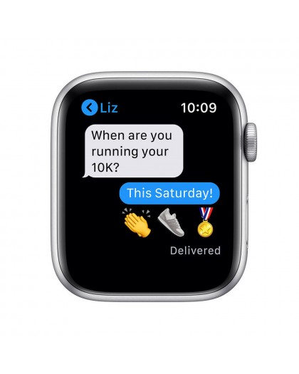 Watch Apple Watch Series 6 GPS 44mm Silver Aluminium Case with Sport Band - White EU