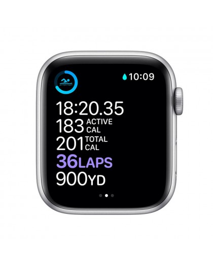 Watch Apple Watch Series 6 GPS 44mm Silver Aluminium Case with Sport Band - White EU