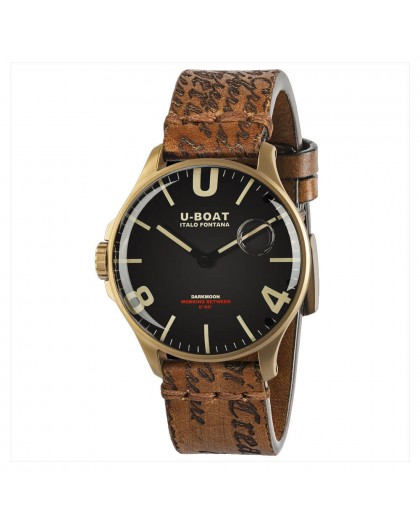 Orologio U-Boat Darkmoon 44MM IP bronze con cinturino in pelle