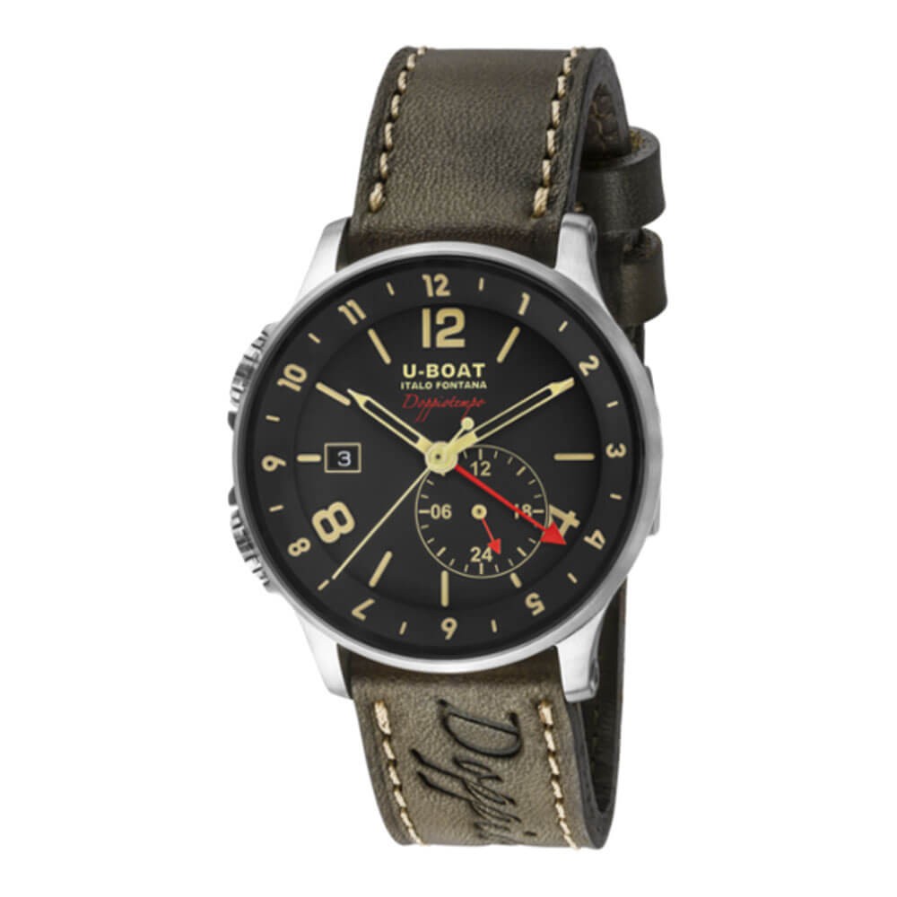 Orologio Uomo Doppiotempo 1938 U-boat 8400A