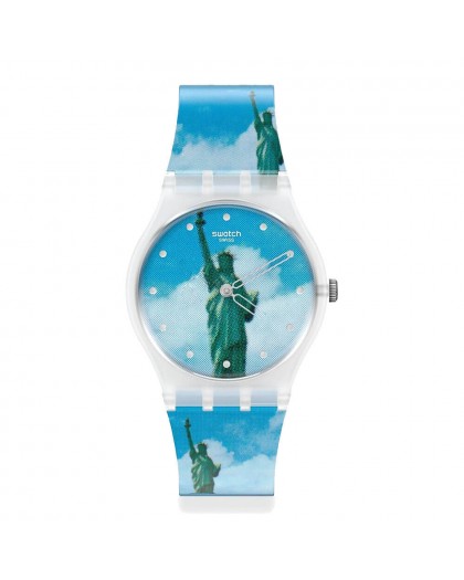Orologio Swatch collezione Moma Statua della libertà GZ351