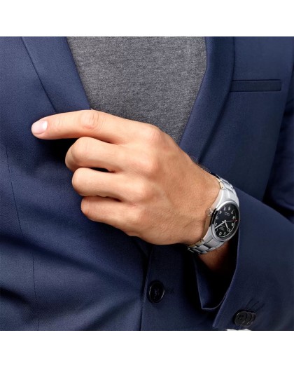 Longines orologio automatico Spirit nero 42mm L38114536