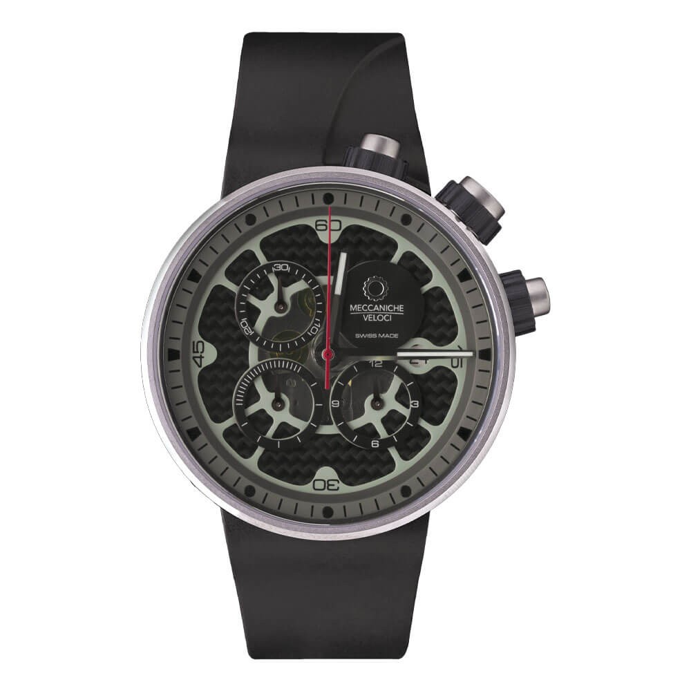 Cronografo Quattrovalvole Naked 44mm Meccaniche Veloci W123N348