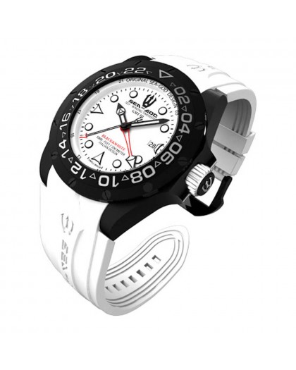 Orologio automatico SEA-GOD Black&White GMT 201801AN