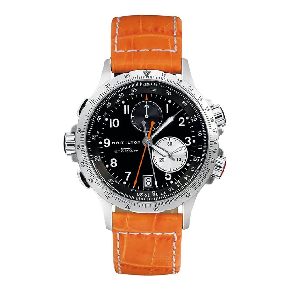 Hamilton khaki aviation orologio crono quarzo uomo H77612933