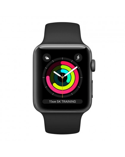 Apple Watch Series 3 GPS, 38mm alluminio grigio bracciale nero - EU
